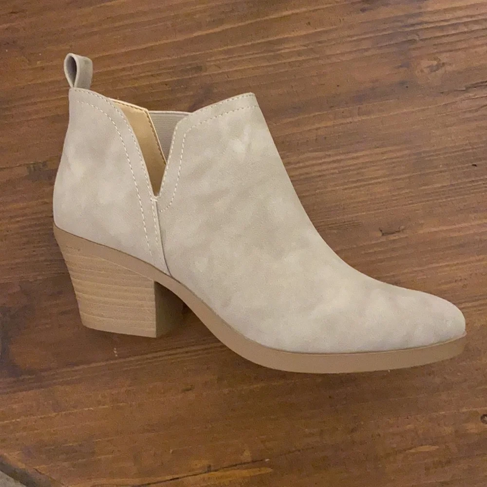 Taupe Ankle Boots - Picture 2 of 3